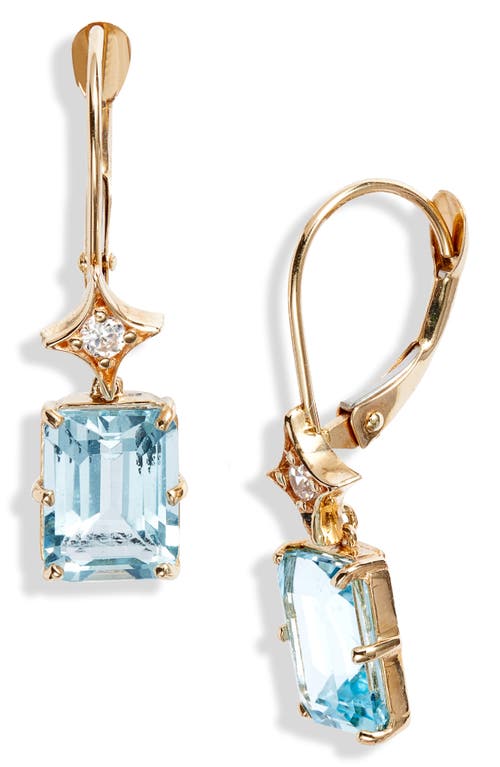 Shop Anzie Aurora Drop Earrings In Blue