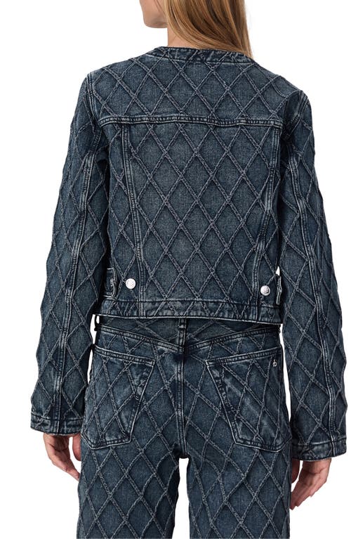 Shop Rag & Bone Cora Patterned Denim Jacket In Karina Quilted