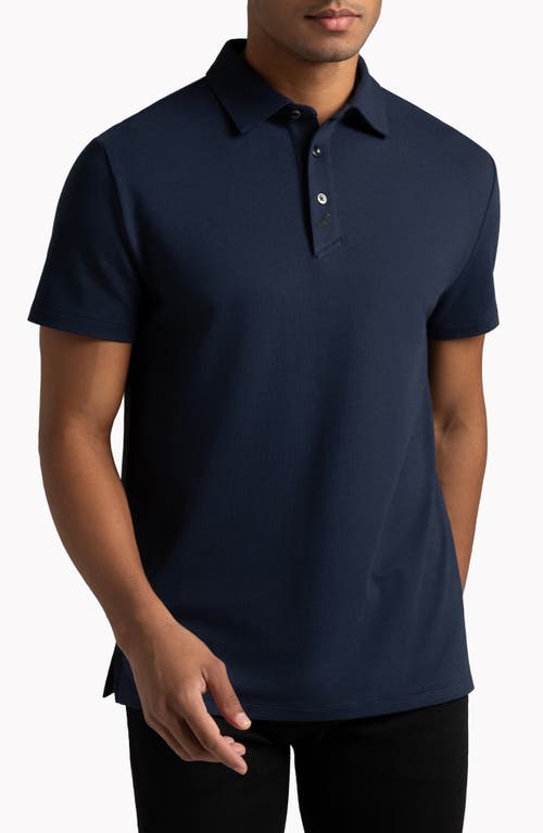 Dagger Supima Cotton Blend Slim Fit Polo in Midnight Navy