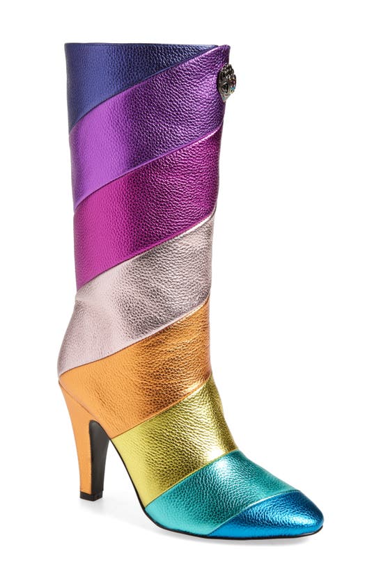 Kurt Geiger Rainbow Kensington Leather Knee-high Boots In Mult/other ...