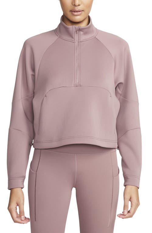 Nike Dri-fit Prima Half Zip Pullover In Purple