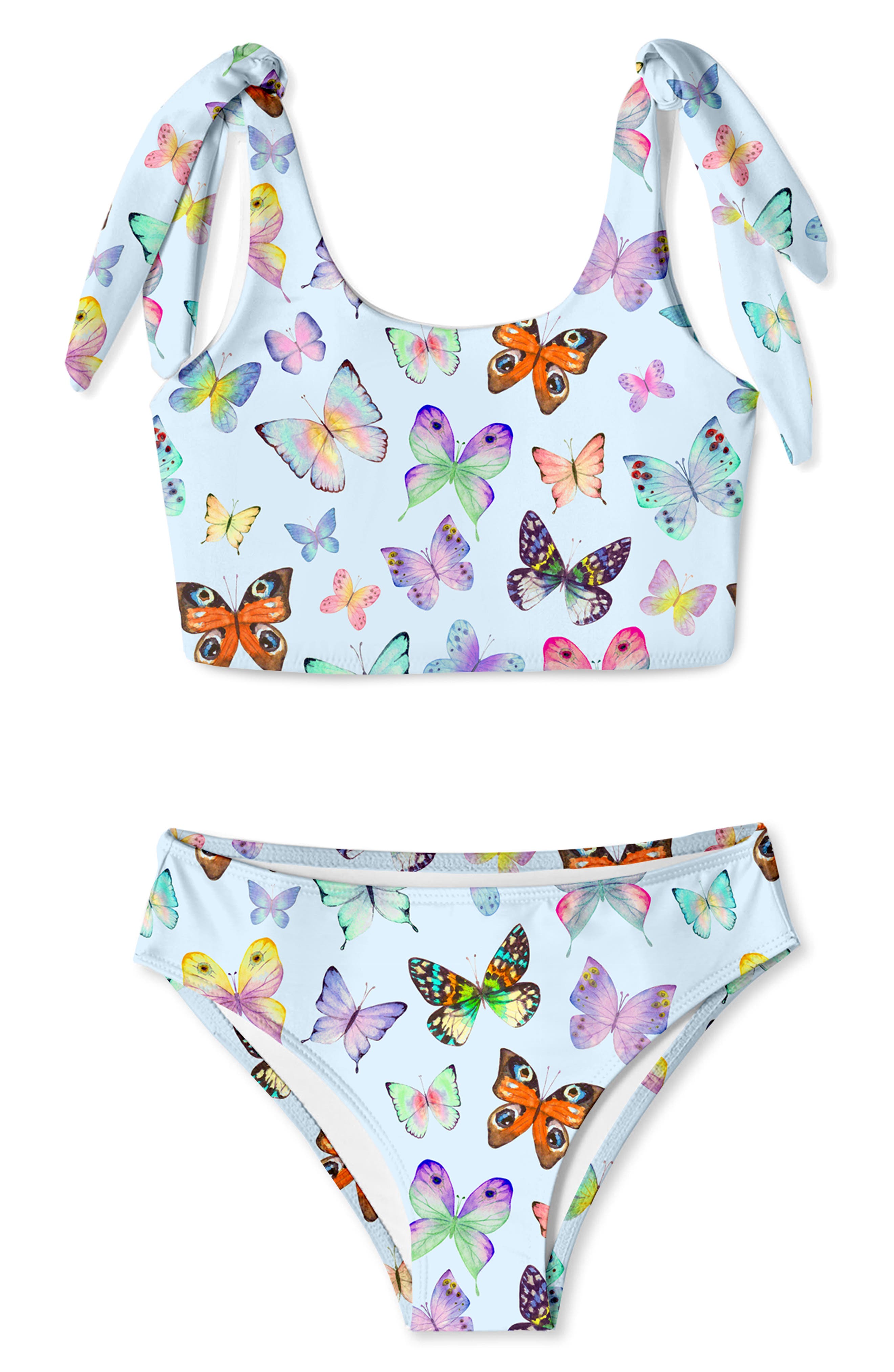 Stella Cove Kids' More Butterflies Two-piece Swimsuit In Blue | ModeSens