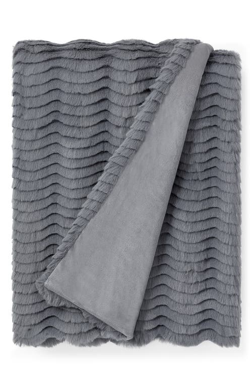 UGG(r) Cayden Faux Fur Throw Blanket in Space Age