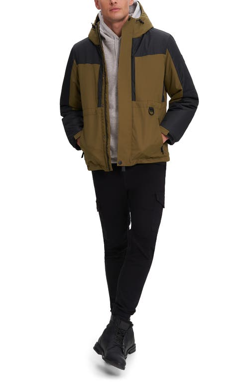 Noize Sylas Colorblock Jacket In Moss