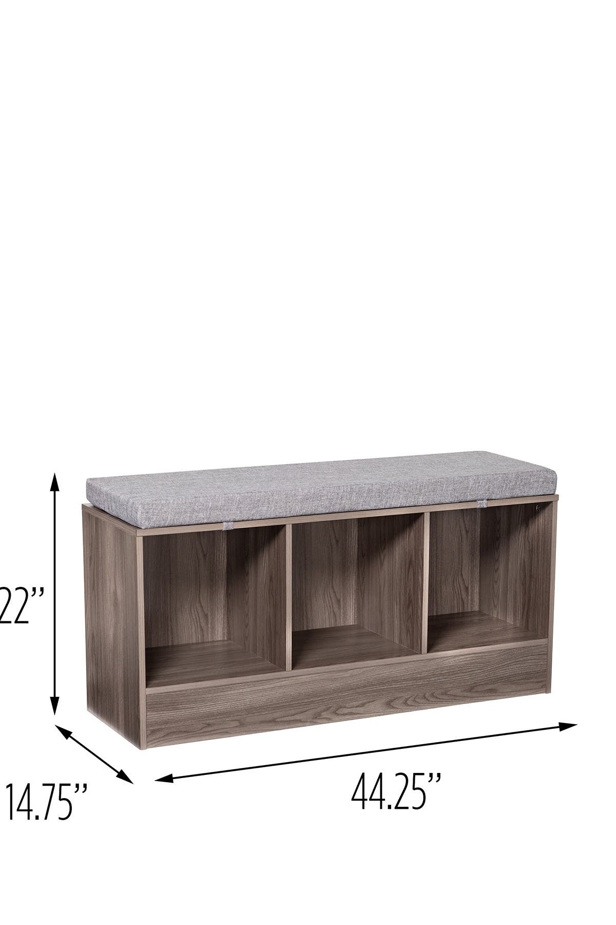 benches with shoe storage underneath on Honey Can Do Storage Bench Grey Nordstrom Rack