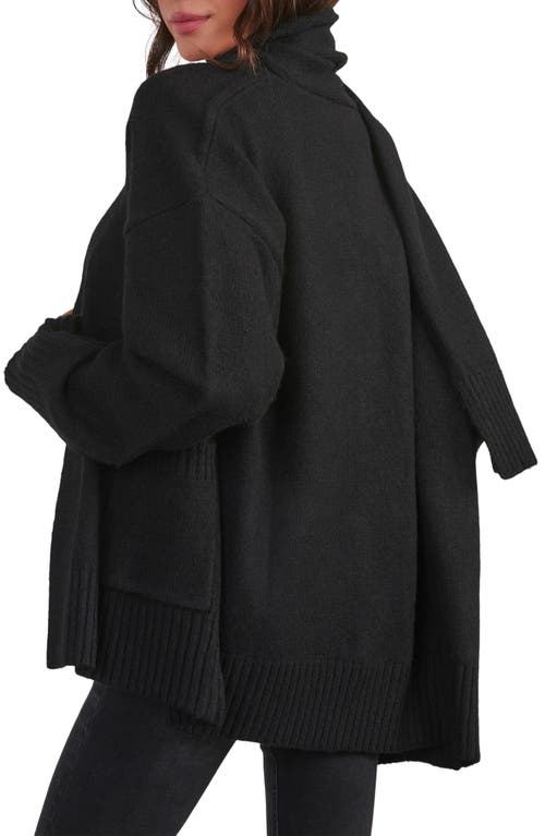 Shop Vici Collection Jarvais Scarf Cardigan In Black