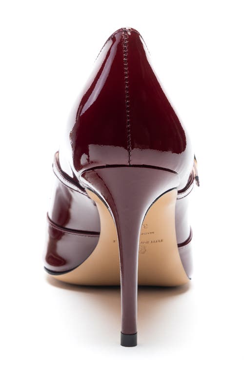 Shop Bruno Magli Prima Pointed Toe Mary Jane Pump In Bordeaux Patent