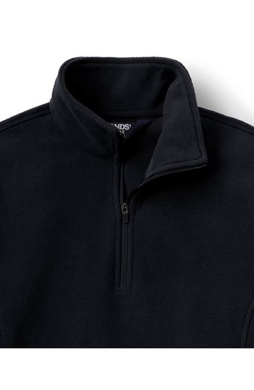 Shop Lands' End Plus Size Anyweather Fleece Quarter Zip Pullover In Black