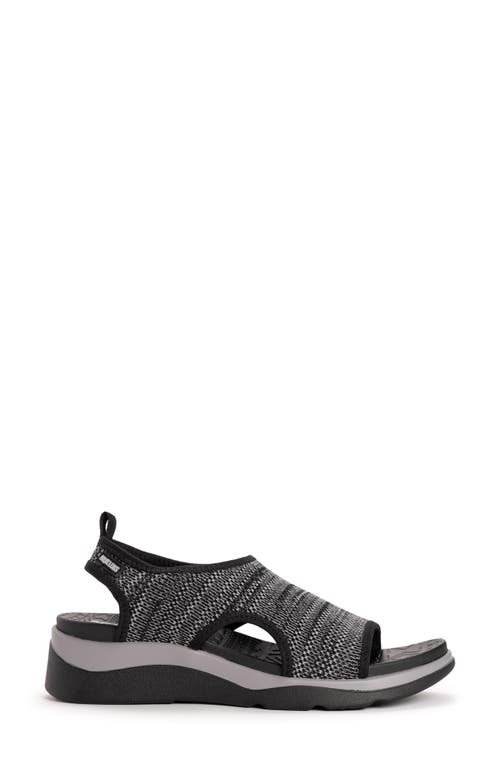 Shop Muk Luks Zahara Sandal In Black/white