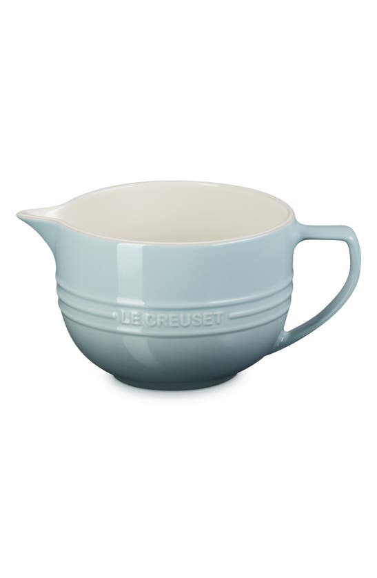 Shop Le Creuset Signature Stoneware Batter Bowl In Sea Salt