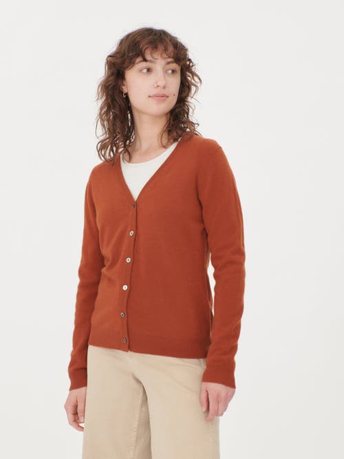 Gobi Cashmere V-neck Cardigan In Sugar Almond