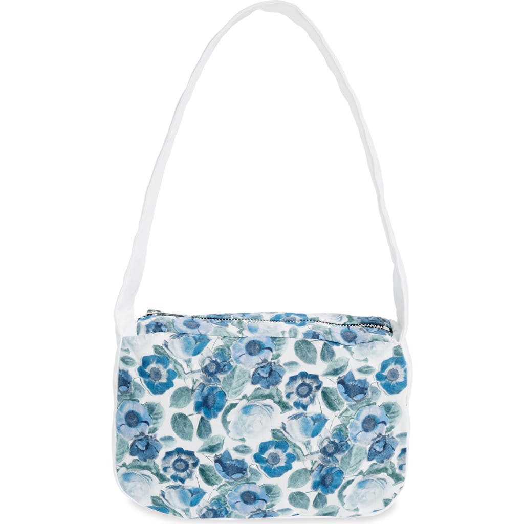 Coming Of Age X Heidi Rose Print Baguette Shoulder Bag In Heidi Rose Blue/white