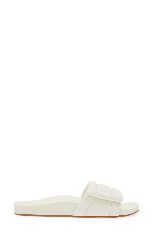 Shop Olukai Sunbeam Slide Sandal In Off White/off White