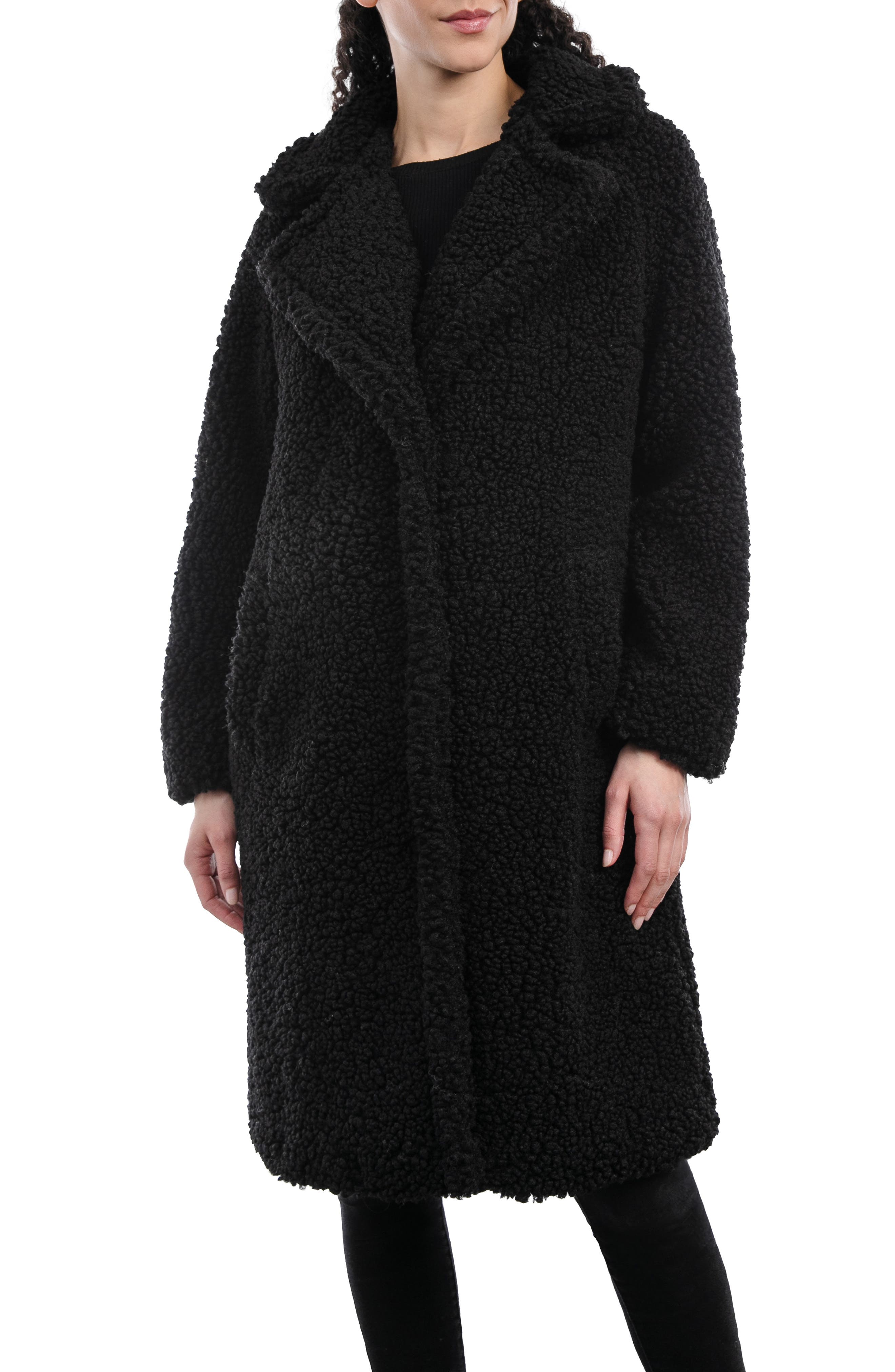 Brand Womens Coat in Faux-Fur Teddy Shape find 