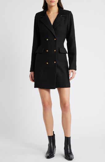 Eliza J Long Sleeve Belted Blazer Dress Nordstrom