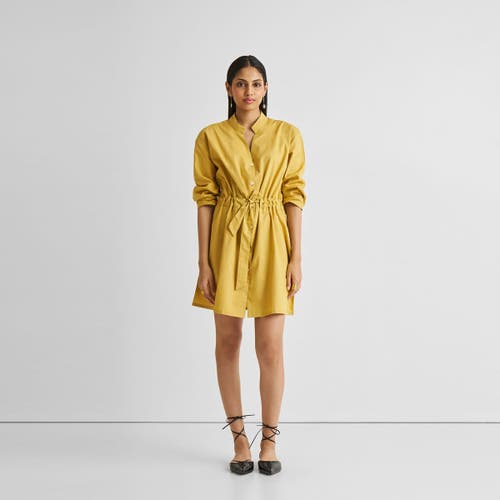 Reistor Short Tie Waist Dress In Tuscan Sun In Tuscan Sun