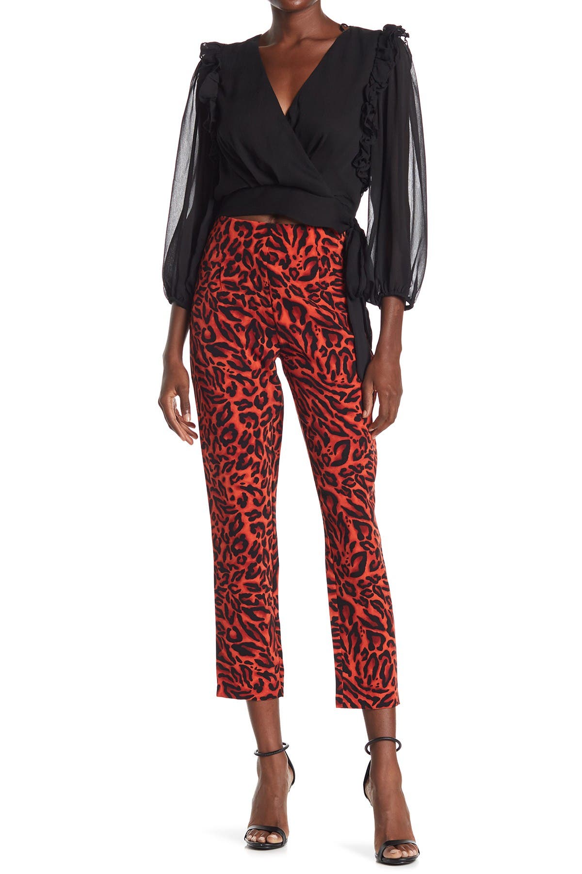 high waisted leopard pants