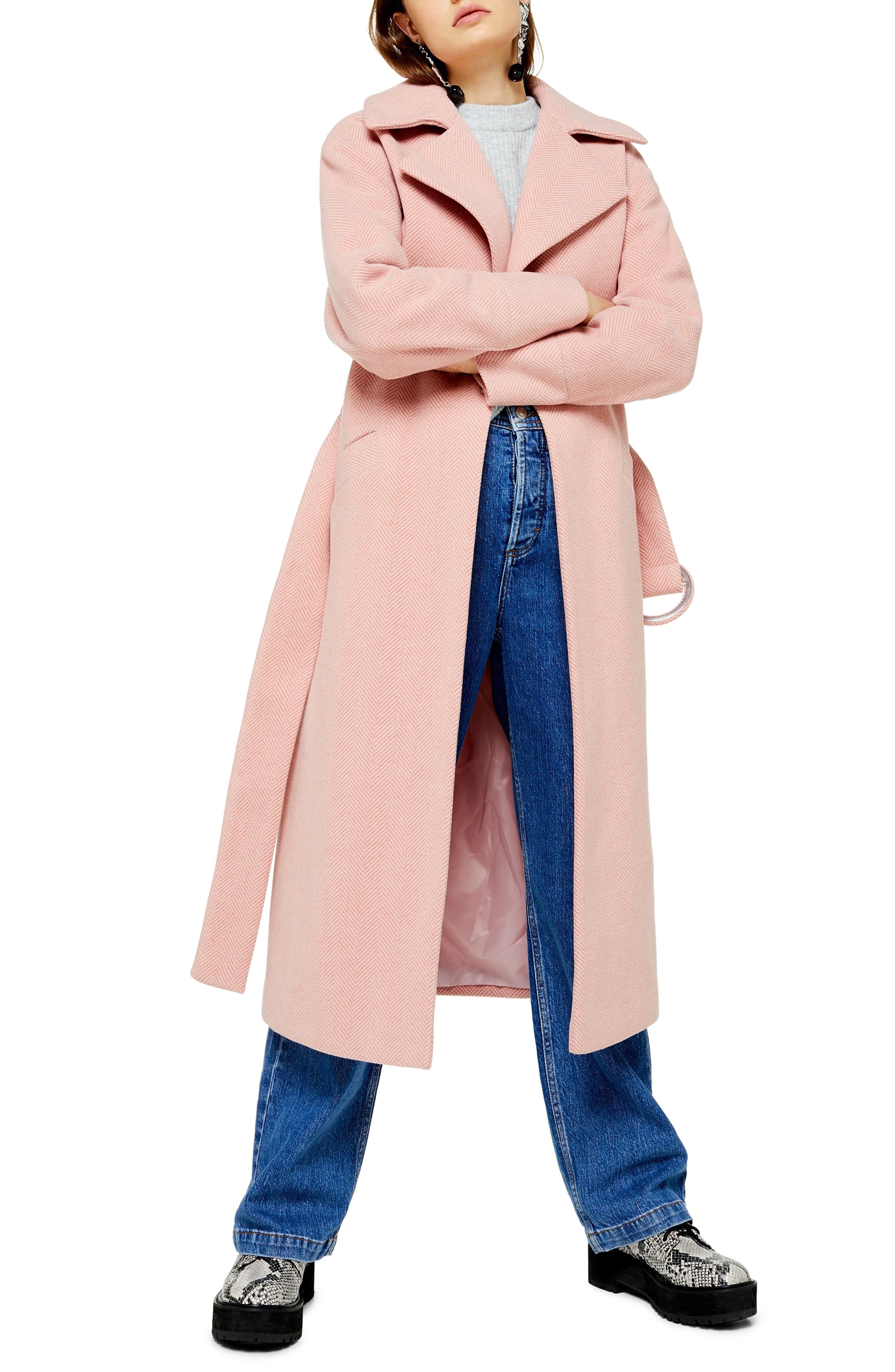 topshop herringbone coat