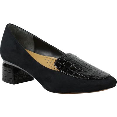 J. Renee Ballanca Apron Toe Loafer, Black