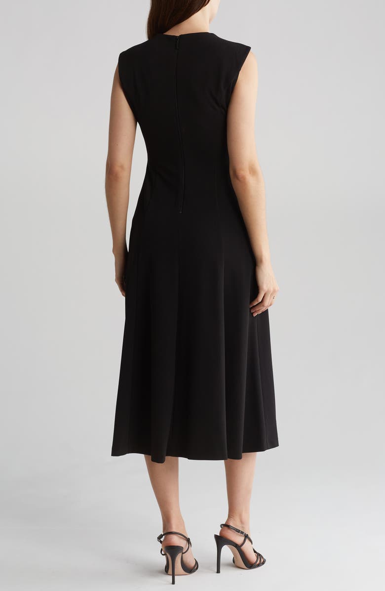 Calvin Klein Starburst Pleated A-Line Midi Dress | Nordstromrack