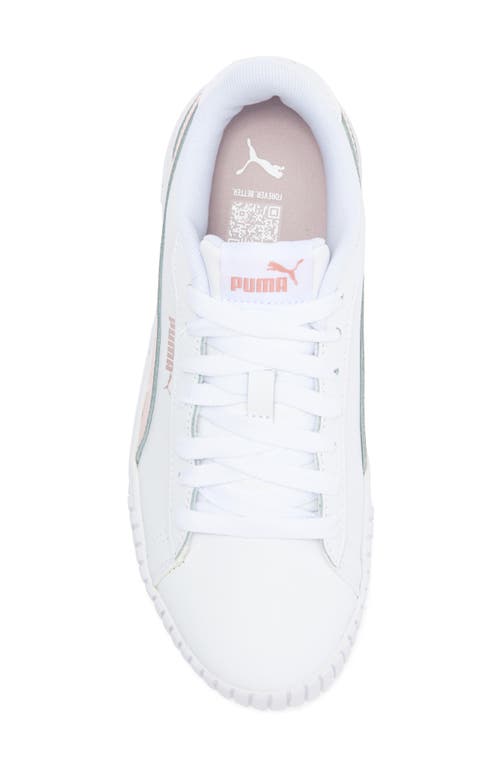 Puma Crew 2.0 Sneaker In White-mauve-rose Gold