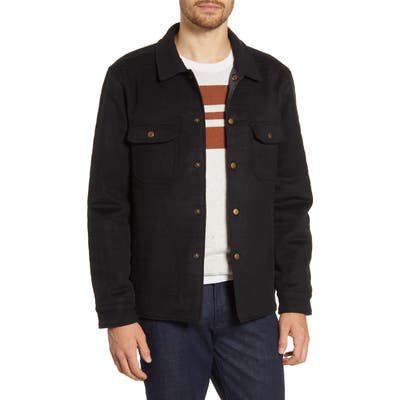 Billy Reid Trey Standard Fit Wool & Cashmere Down Jacket, Black