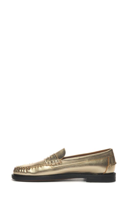 Shop Sebago Dan Met Loafer In Gold