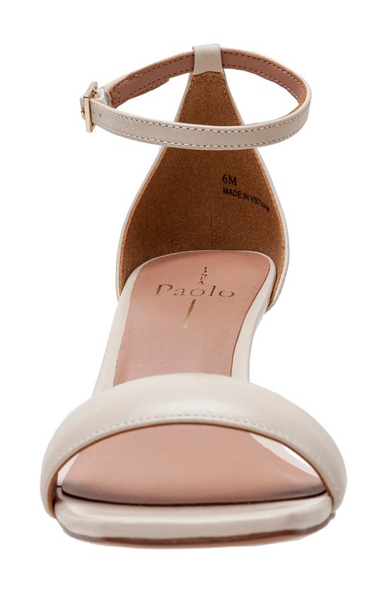 Shop Linea Paolo Hannah Ankle Strap Sandal In Cream