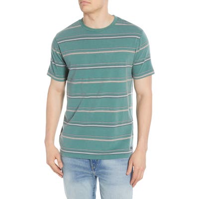 Rvca Avila Stripe T-Shirt, Green
