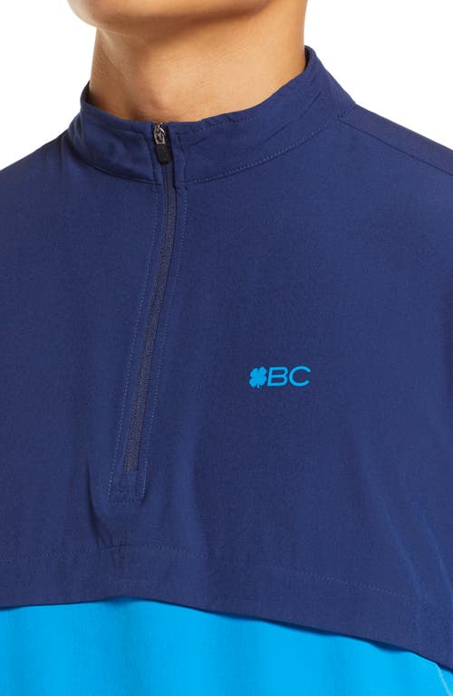 Black Clover Quarter Jack Half Zip Pullover In Delirium/navy