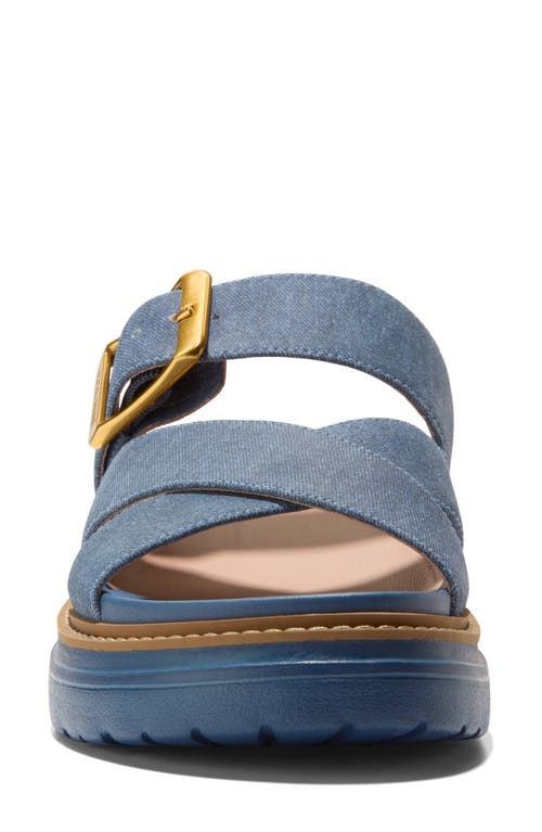 Shop Cole Haan Fraya Slide Sandal In Denim Sued