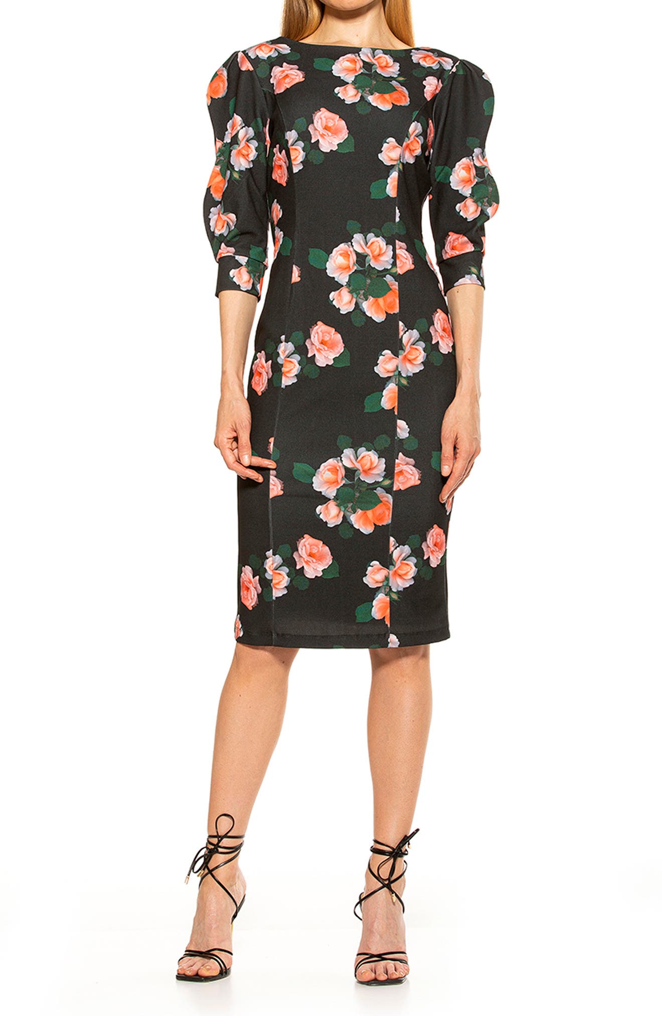 alexia admor puff sleeve dress