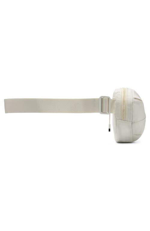 Shop Nike Aura Belt Bag In Light Bone/light Bone/black