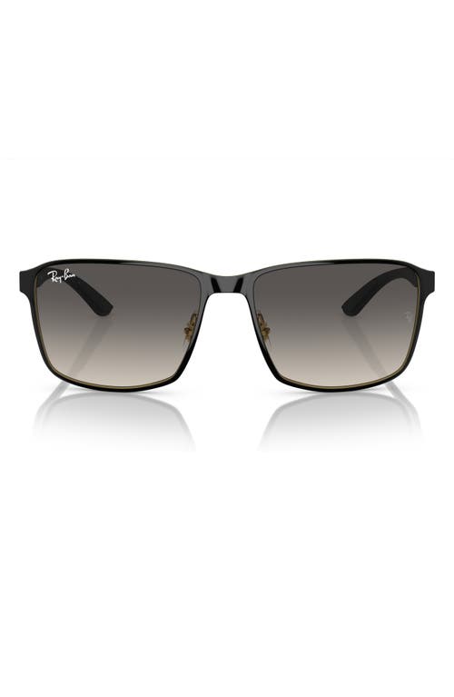 Ray-Ban 59mm Square Gradient Sunglasses in Black at Nordstrom