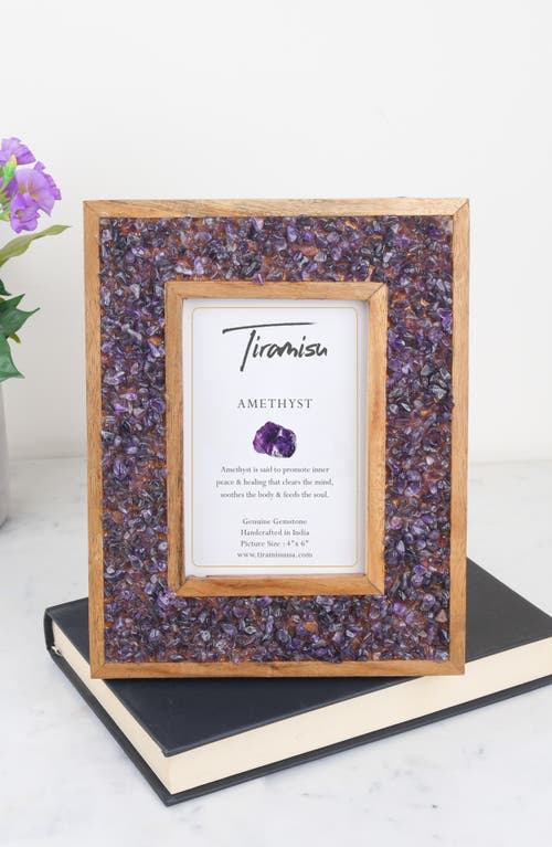 Tiramisu Gemstone Picture Frame In Purple