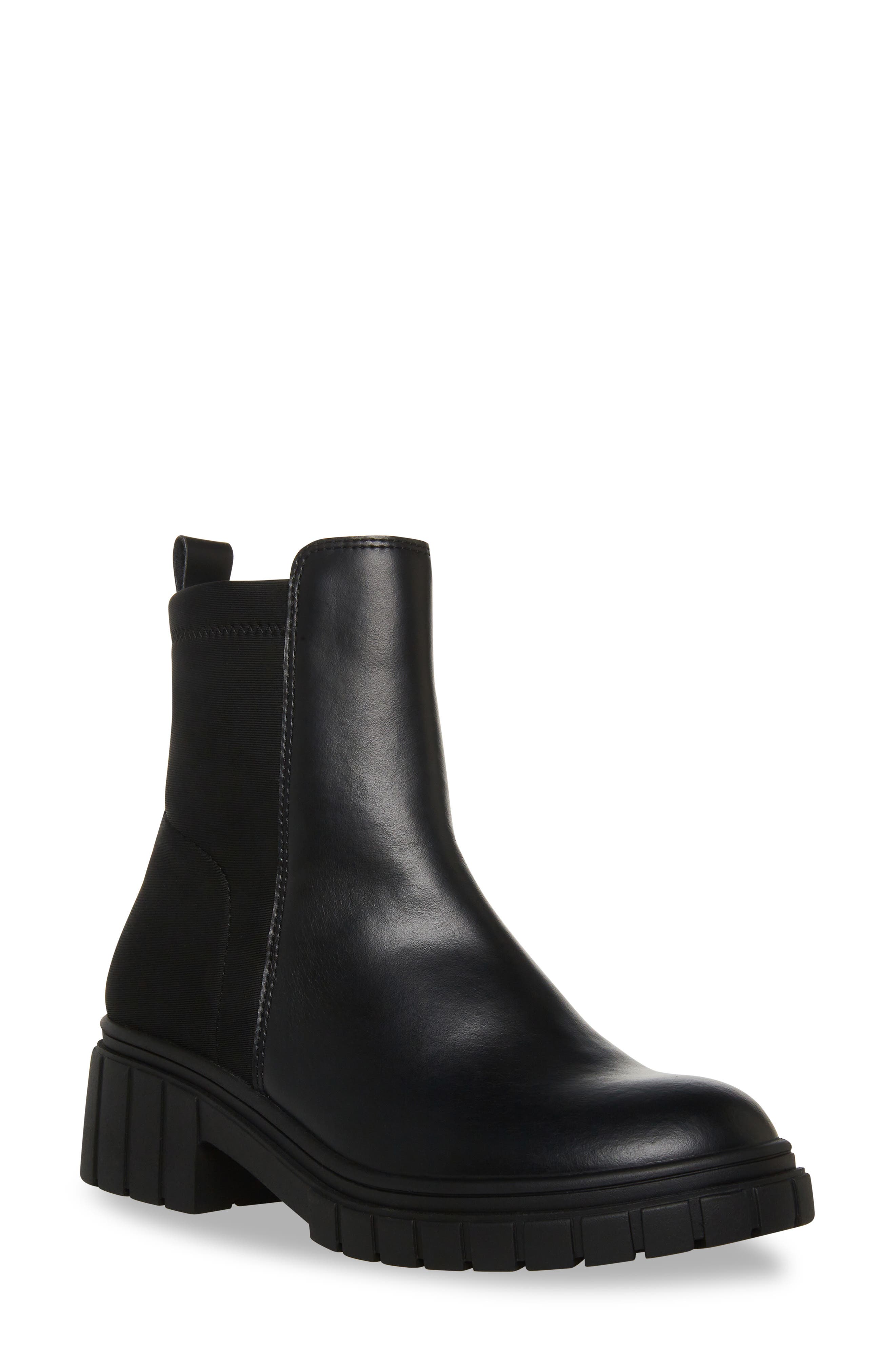 blondo black leather booties