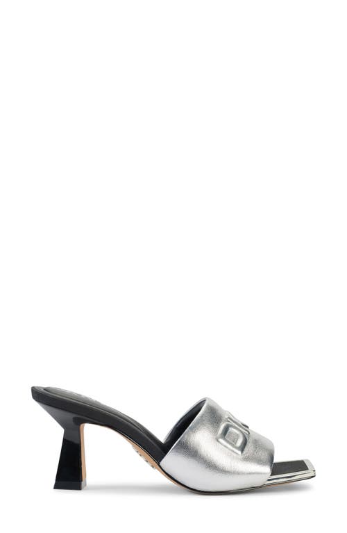 Dkny Keke Slide Sandal In Silver