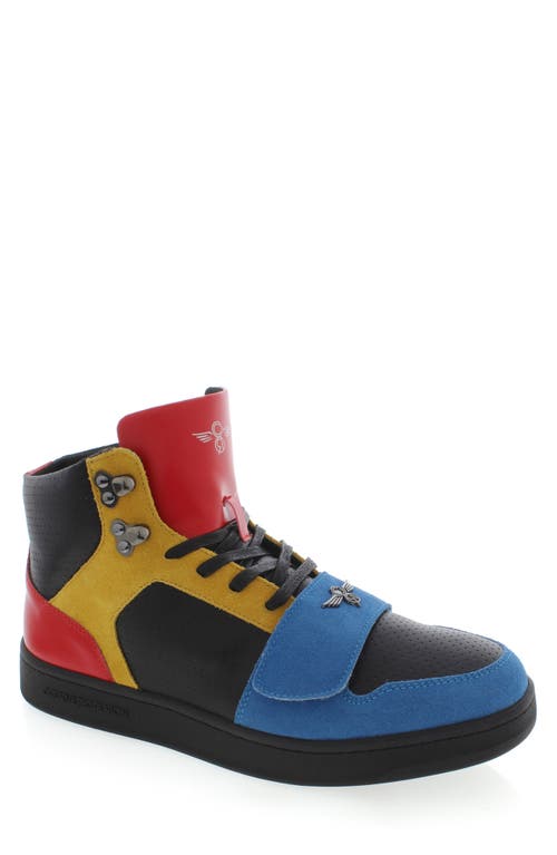 Creative Recreation Cesario Hi Lux Sneaker in Black/Red/Gold at Nordstrom, Size 9
