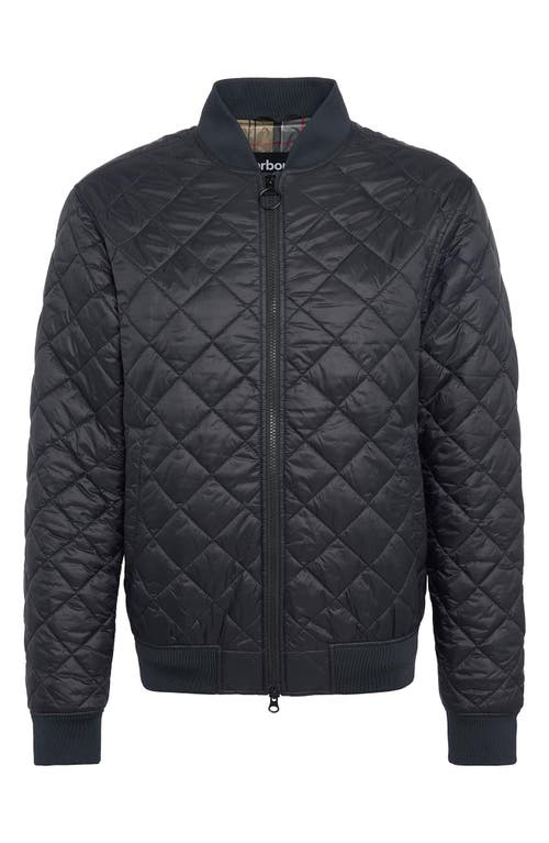 Shop Barbour Galento Quilted Bomber Jacket In Black