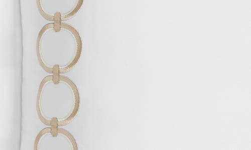 Sferra Catena Sham In White/ Sand