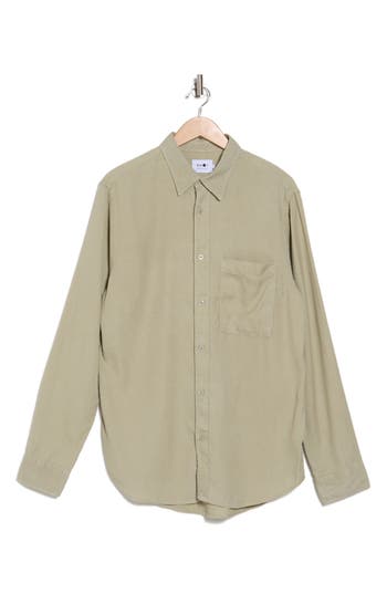 Shop Nn07 Cohen 5404 Button-up Shirt In Pale Green