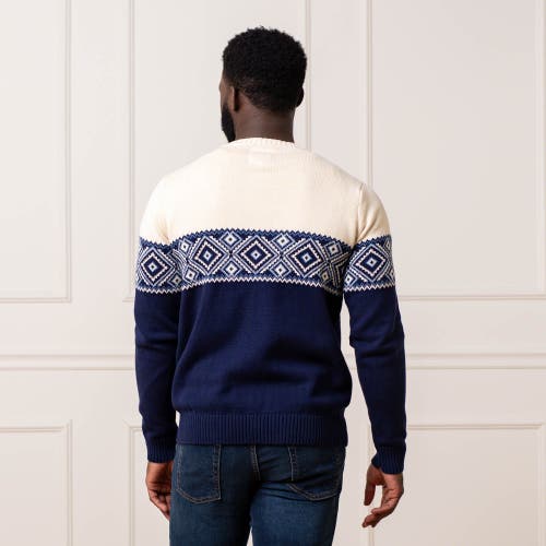 Hope & Henry Organic Fair Isle Sweater In Ski Lodge Intarsia