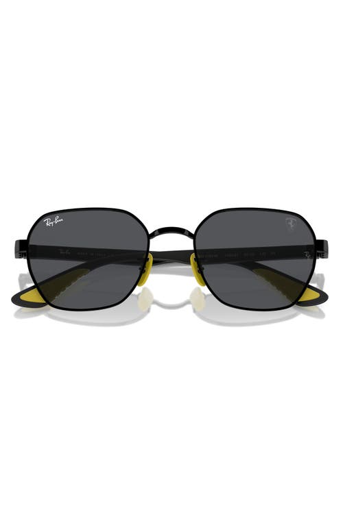 Ray-Ban x Scuderia Ferrari 54mm Chromance Irregular Sunglasses in Black at Nordstrom