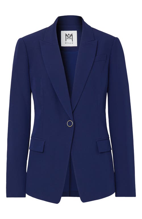 Shop Milly Avery Cady Blazer In Navy