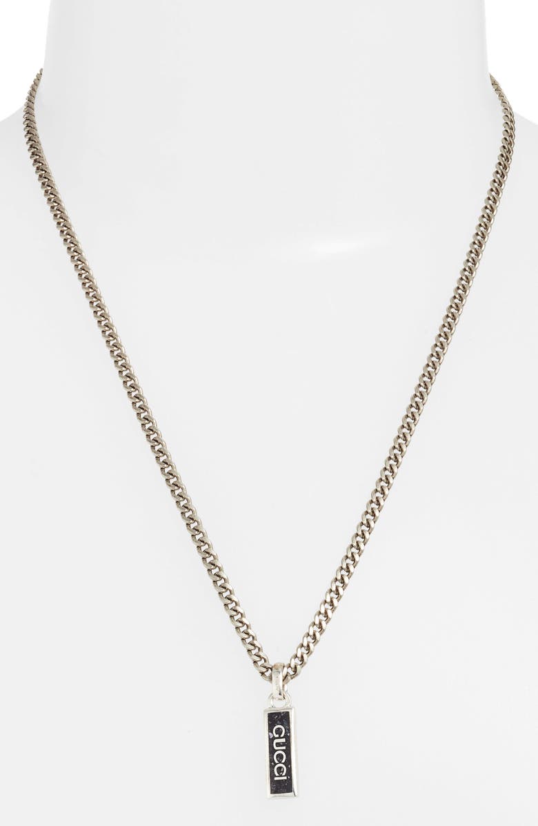 Gucci Gourmette Dog Tag Necklace | Nordstrom