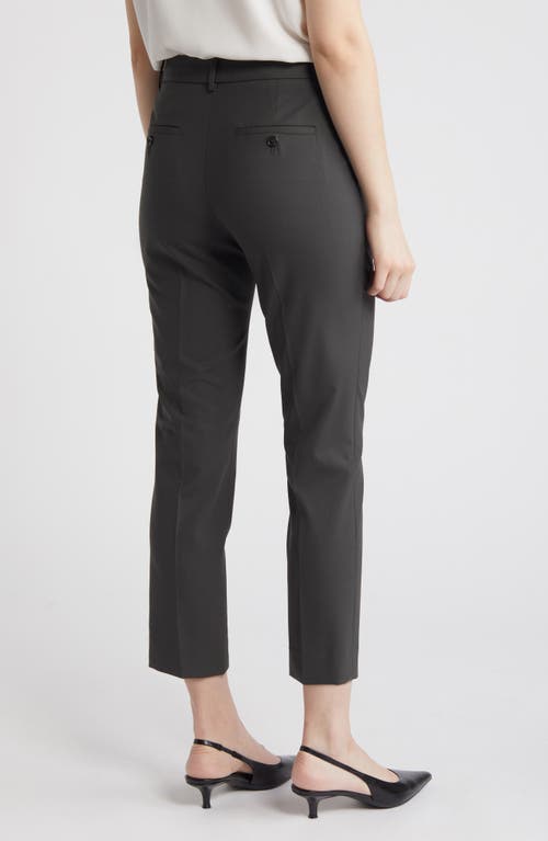 Theory Slim Fit Stretch Wool Crop Pants
