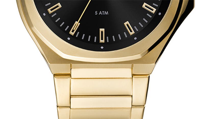 Fossil Evanston Three-hand Quartz Bracelet Watch, 45mm In Gold