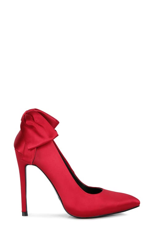 Rag & Co Hornet Bow Pump In Red