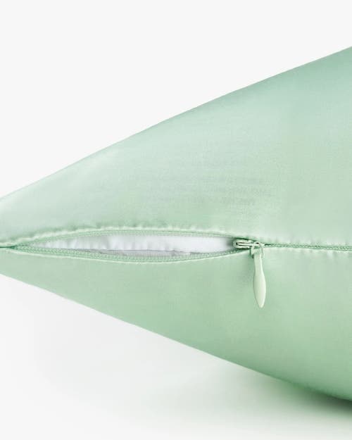 Shop Lilysilk Lilyherb® Mint Silk Pillowcase In Green