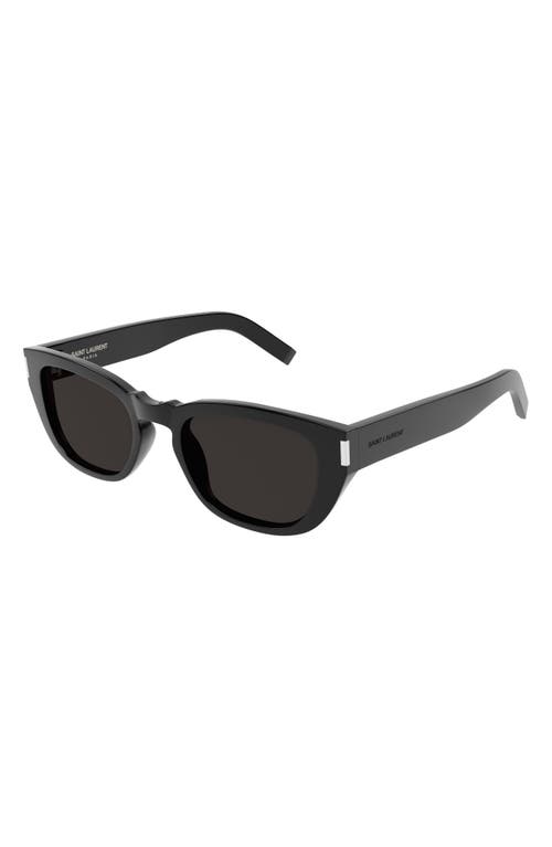 Shop Saint Laurent 51mm Square Sunglasses In Black